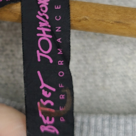 Betsey Johnson Lace Up Crop Oversize Fleece L - Picture 4 of 11